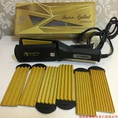 Placa intercambiável multifuncional milho Perm tala alisador de cabelo interno fofo grande onda pequena três-em-um tala