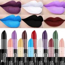 Batom escuro transfronteiriço branco Nude vampiro verde oliva preto roxo Halloween maquiagem criativa batom retrô