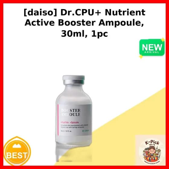 [daiso] Ampola Dr.CPU + Nutriente Active Booster , 30ml , 1 Unidade/Coreana/Reforço De Nutrientes/100 % Genuíno Por k_pi