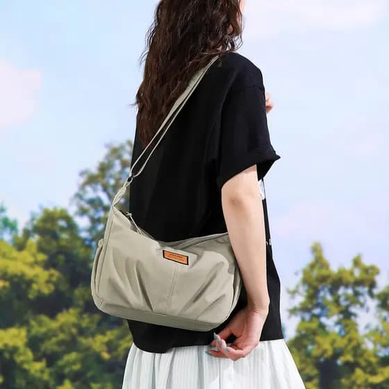 Bolsa feminina Casual All-Match saco do mensageiro feminino repelente de água simples saco de viagem ao ar livre Commute