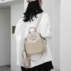 Oxford pano três propósitos mochila feminina à prova dwaterproof água Mini mochila pequena Casual multifuncional pode um