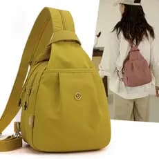 Mochila feminina bolsa de lona multifuncional pequena mochila de viagem simples moda Oxford pano Cross-body Commuter peq