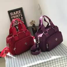 Bolsa feminina simples 2026 moda na moda de um ombro Oxford pano bolsa feminina pano de náilon Cross-corpo saco de pano