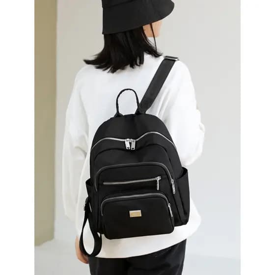 Oxford pano mochila feminina 2025 novo estilo moda tendência grande capacidade leve lona mochila feminina viagem mochila