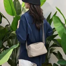 Simples novo estilo mochila feminina de um ombro mãe saco de náilon à prova dwaterproof água Multi-compartimento pequeno