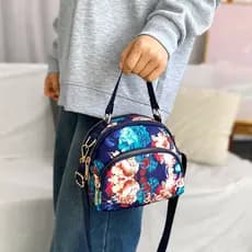 Bolsa impressa feminina mão-transporte pequena bolsa mãe de meia-idade leve moda de um ombro pequena bolsa de ombro