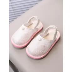 Chinelos de bebê feminino interior casa chinelos de bebê chinelos de sola macia sapatos de chão crianças chinelos femini