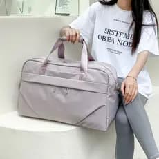 Saco de viagem feminino grande capacidade saco de bagagem de mão saco de viagem armazenamento de roupas grande saco de e