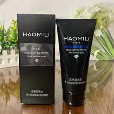 Haomili peptídeo de cobre azul diamante preto controle de óleo masculino hidratante água limpador facial 130g limpeza ma