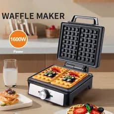 Máquina De Fazer Bolo Waffle Comércio Exterior 2 Peças Pão Café Da Manhã Assadeira Elétrica