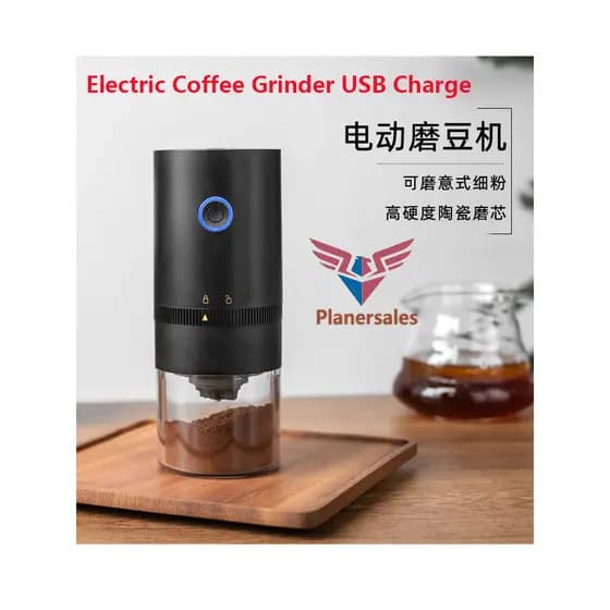 Moedor De Café Elétrico Com Carga USB Misturador Para