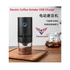 Moedor De Café Elétrico Com Carga USB Misturador Para