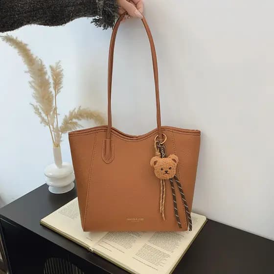 2024 inverno grande capacidade Commuter sacola novo estilo moda bolsa de ombro simples luz luxo bolsa feminina nicho bol