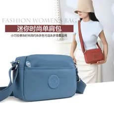 Oxford pano saco feminino 2024 novo estilo Multi-compartimento Cross-corpo saco leve All-Match moda lona bolsa de ombro