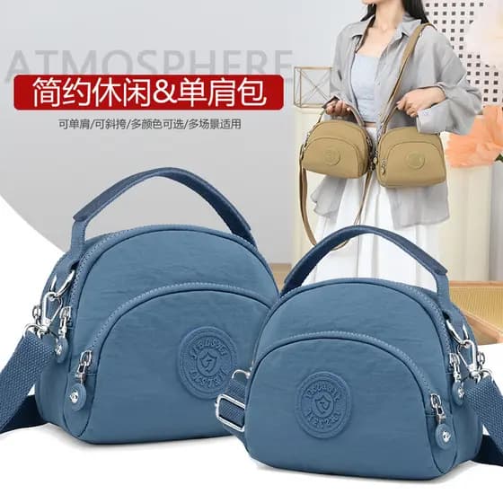 Oxford pano mensageiro bolsa feminina dupla utilização pequeno saco simples Multi-camada leve 2024 novo estilo de um omb