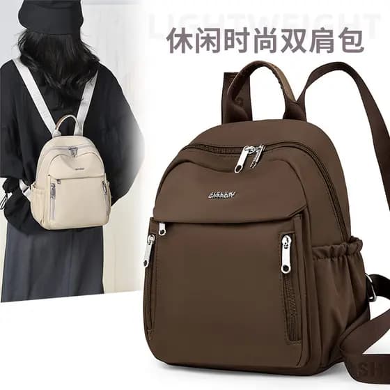 Mochila leve feminina pequena Oxford pano bolsa feminina 2024 novo estilo moda simples bolsa de lona Casual senhoras moc