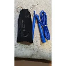 Genuíno dragão flor 819 puro azul bambu pular corda 2.6m bambu pular corda grupo pular corda padrão de bambu pular corda