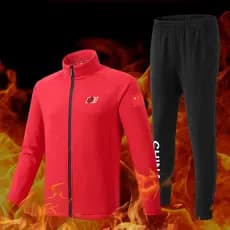 Equipe chinesa inverno forro de lã Badminton uniforme terno masculino feminino treinador uniforme artes marciais uniform