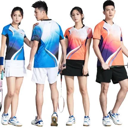 Compra de grupo 2021 uniforme de Badminton terno masculino feminino de secagem rápida respirável tênis de mesa esportes