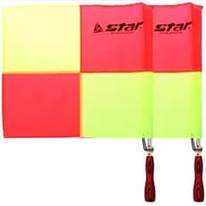 Estrela Shida patrulha de futebol bandeira lateral árbitro lado árbitro bandeira árbitro comandante bandeira equipamento