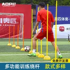 Sinal de treinamento de futebol pólo primavera inserção canto mastro enrolamento pólo em forma de cobra correndo enrolam