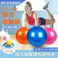 Bola de garra adulta engrossada à prova de explosão bola de salto bola de Fitness 65cm bola de Yoga lidar com bola adult
