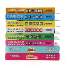 Genuíno magnético dobrável ir gamão voando xadrez damas xadrez chinês luta Animal xadrez brinquedo educativo frete gráti