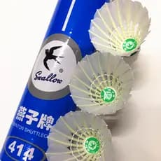 Shanghai andorinha Badminton 414 pena de ganso durável adequado para escola Arena iniciantes treinamento produtos de Fit