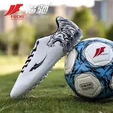 Futebol genuíno TF fragmentado sola transparente lobo Totem botas de futebol jovens homens mulheres sapatos de treinamen