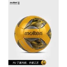 Futebol fundido fundido genuíno No. 4 PU baixo elástico costurado à mão bola pequeno local interno F9A3200 futebol elást