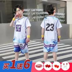 Crianças uniforme de basquete terno meninos uniforme de treinamento meninos camisa de secagem rápida profissional verão