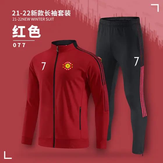 C Luo jaqueta de treinamento de futebol inverno zíper completo manga longa aparência uniforme masculino equipe adulto co