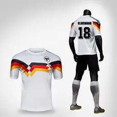 Camisa Alemã Vencedor da Copa do Mundo de 1990 Home Classic Retro No. Uniforme de futebol masculino 18 Klimsman