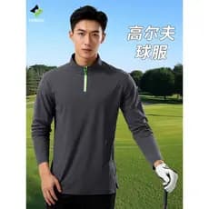Roupas de golfe masculinas 2025 novo estilo absorvente de suor de secagem rápida respirável roupas esportivas competição