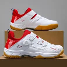 2026 novo estilo profissional sapatos de Badminton das mulheres dos homens antiderrapante botões rotativos Indoor ao ar