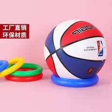Cesta pé voleibol titular bola titular bola titular bola colocação Base anel de fixação crianças anel plástico lançador