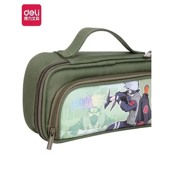 Deli BC182 Naruto Estojo de lápis de grande capacidade ins Escola primária Ensino médio Estojo de lápis Kakashi de alta