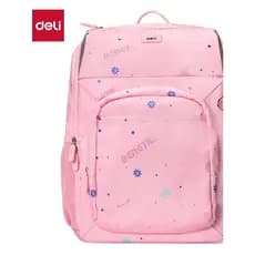 Deli BB167 Interestelar Series Mochila escolar de estudante ultraleve em formato traseiro (rosa) (unidades)