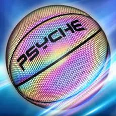 P PSYCHE PSYCHE No. 7 luminosa fluorescente mudança de cor basquete couro do plutônio presente luminoso basquete exclusi