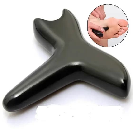 Empurre o solo massageador muscular massageador pé único pé ferramenta útil dragagem muscular vara raspagem portátil pé