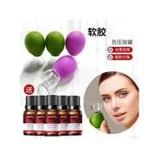 [Obter para as mãos conjunto de 4 peças] facial pode Walker borracha macia doméstica massagem facial no pescoço pode cam