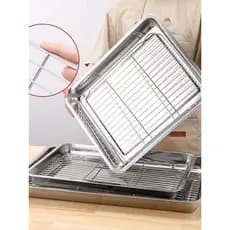 Rack de malha para grelhar em aço inoxidável 304, adequado para forno elétrico a vapor de 15/20/27/30/31L litros, máquin