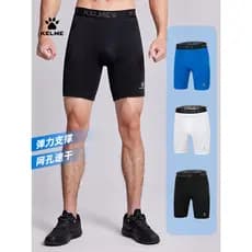 Calmy leggings masculino futebol pándo calças treinamento correndo Fitness alta elasticidade de secagem rápida cinco pon
