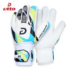 Etto Yingturui Luvas de Goleiro de Futebol Adulto Crianças Equipamento de Futebol com Protetores de Dedo Antiderrapantes