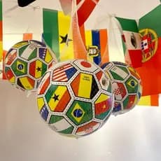 Copa europeia de futebol bandeira nacional bola Net bolso corpo cor loja Bar assistindo bola tema atmosfera decoração pe