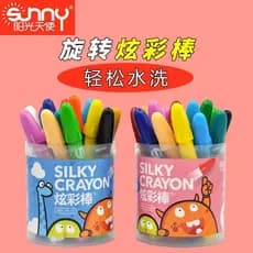 Sunshine Angel Colorido Stick Sedoso Solúvel em Água Óleo Pastel Graffiti Não Sujo Mãos Não É Fácil de Quebrar Alunos Ro