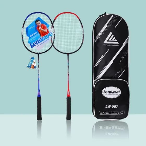 Lanway LW-057X raquete de Badminton das mulheres dos homens fibra de carbono completa adulto raquete dupla Ultra-leve of