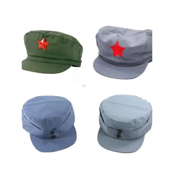 Lei Feng Boné Vermelho Exército Vermelho Guarda Boné Desempenho Infantil Estrela de Cinco Pontas Boné Soldado Velho Boné