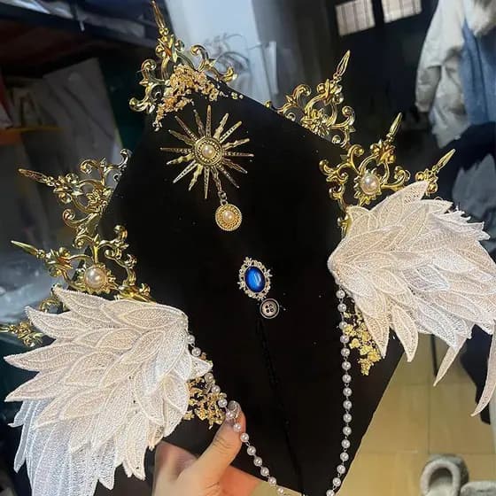 Grampo de cabelo flor chapéu de solteiro feito à mão pacote de Material diy estudante universitário mestre foto formatur