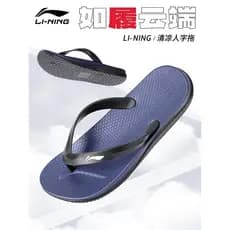 Li Ning Chinelos Masculinos 2026 Novo Estilo Feminino Verão Praia Desgaste Ao Ar Livre Chinelos Masculinos Sandálias Ao